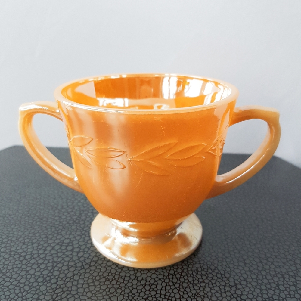 Vintage Fire King Collectors Milk Glass Sugar Bowl